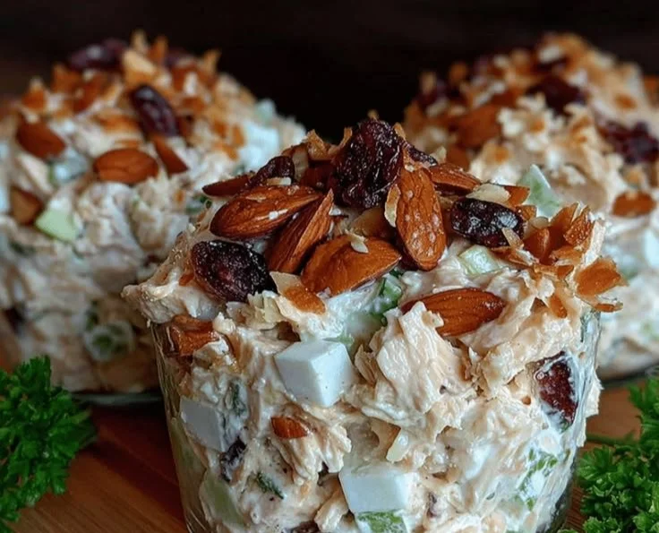 No-Mayo Chicken Salad Lunchbox Cups packed with healthy ingredients